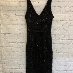 XS Form-fitted Little Black Dress by Ralph Lauren